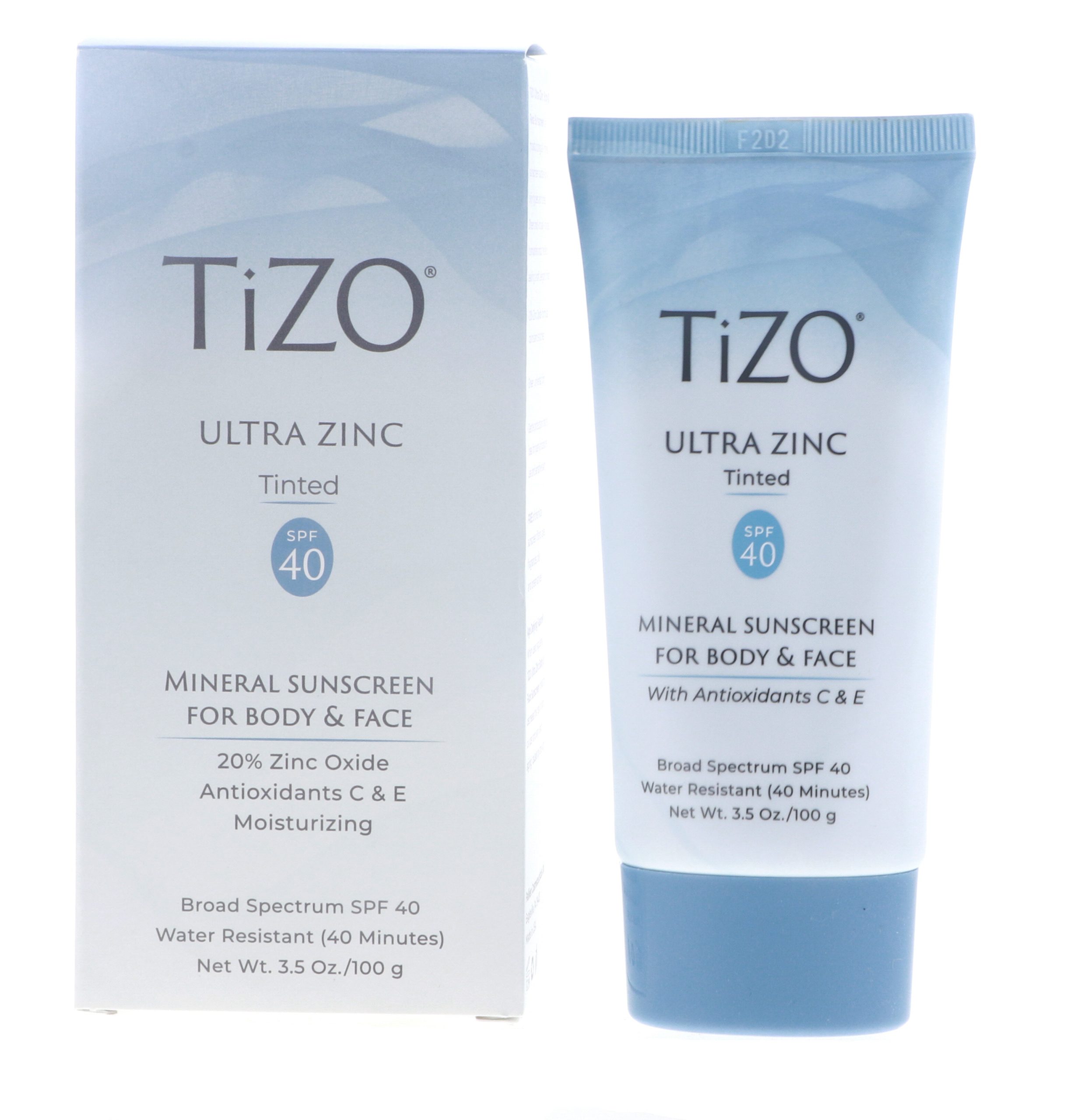 TIZO Ultra Zinc Body & Face Sunscreen Tinted SPF40, 3.5 oz ...