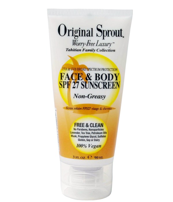Original Sprout Face & Body SPF 27 Sunscreen, 3 oz